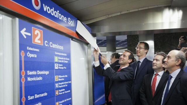La estación de Sol pasó a llamarse Vodafone Sol el 1 de junio