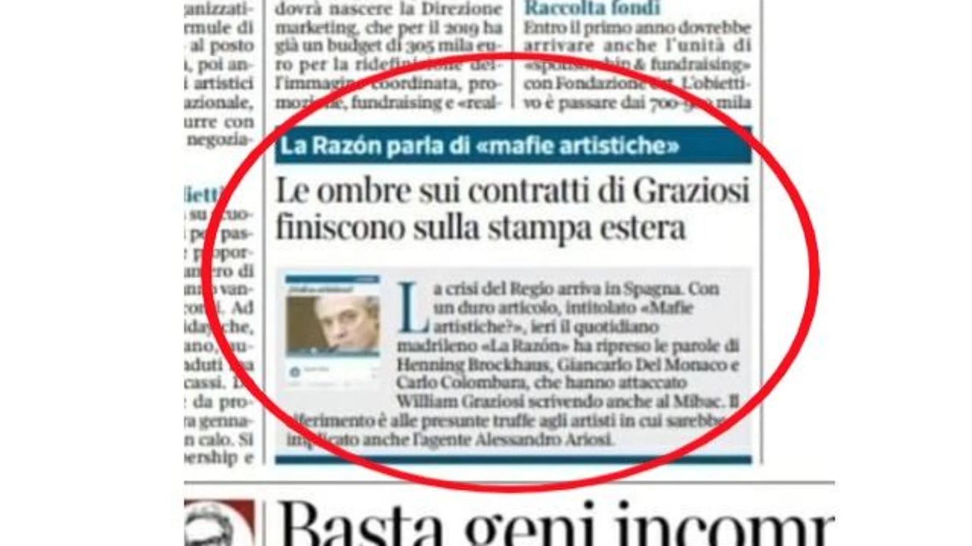 Captura del artículo de Gonzalo Alonso citado por el periódico italiano “Corriere della Sera”