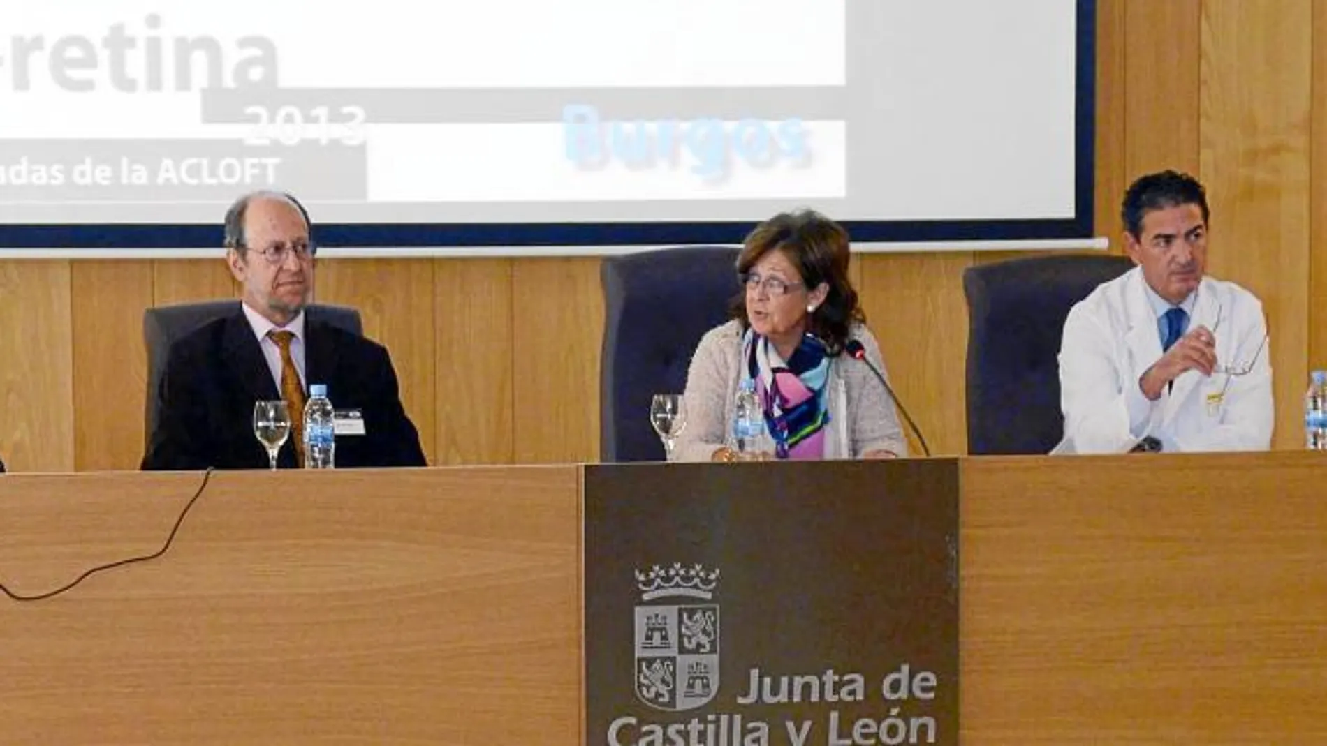 Galindo, Valdivielso, Carrillo y Pérez-Salvador, ayer en Burgos