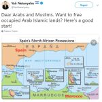 El hijo de Netanyahu sugiere a los musulmanes que “liberen” Ceuta y Melilla