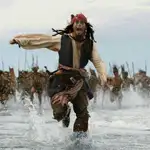 Johnny Depp, en una escena de &quot;Piratas del Caribe&quot;.