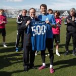 Florentino Pérez homenajeó a Casillas; también a Ancelotti