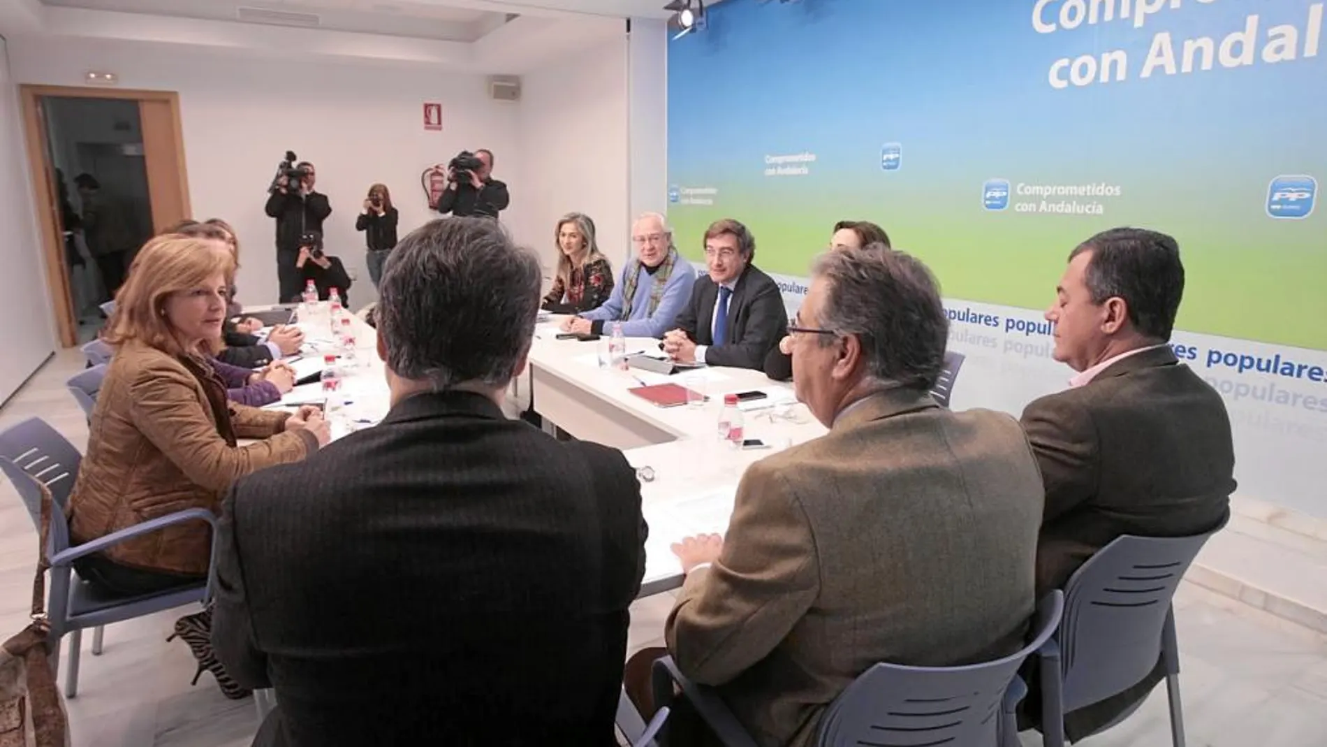 El Comité de Dirección del PP-A se reunió ayer en Sevilla