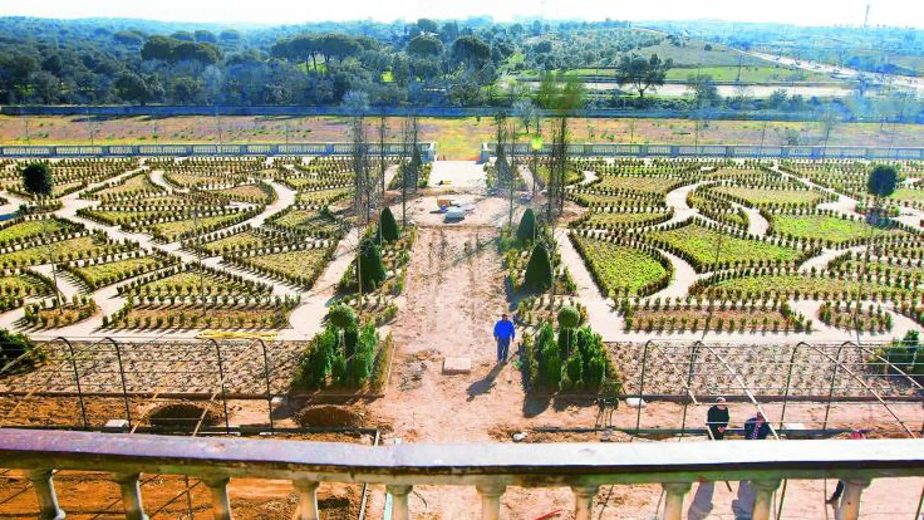 Una vista de cómo ha quedado el jardín tras la restauración de Lucía Serredi