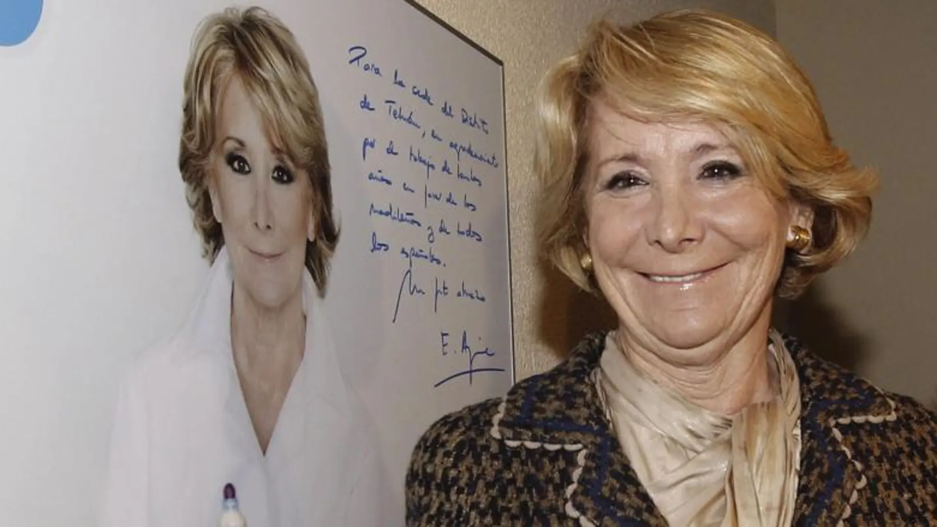 La presidenta del PP de Madrid, Esperanza Aguirre