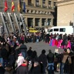 Aficionados en la plaza de El Pilar