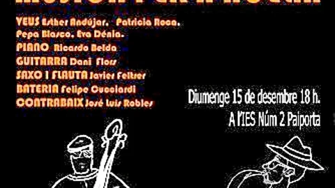 Cartel del concierto que se celebrará el próximo domingo en Paiporta