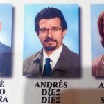 Andrés Díez, en una foto de la orla del centro donde impartía clases