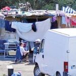 Los campamentos de rumanos gitanos proliferan en el extrarradio de la capital. En la imagen, uno en Clamart