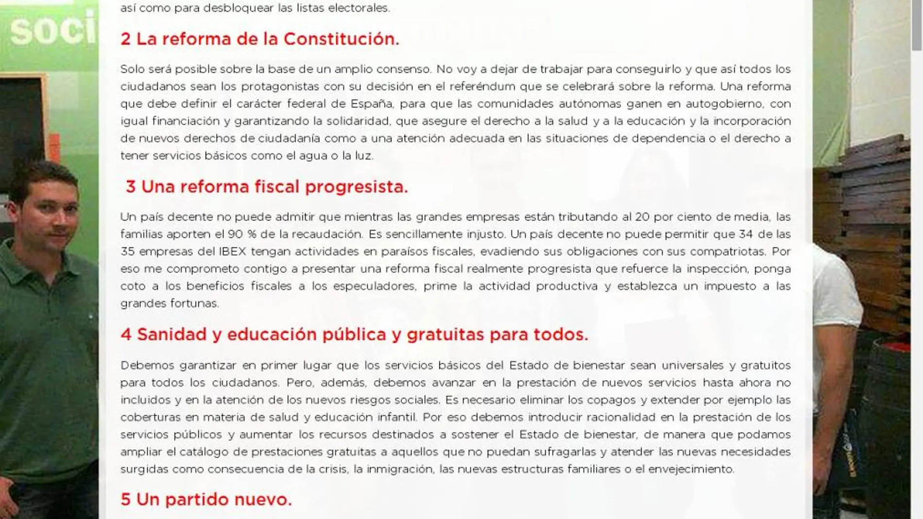 Pedro Sánchez hace desaparecer de su web la idea de que los alcaldes sin mayoría puedan ser elegidos en segunda vuelta