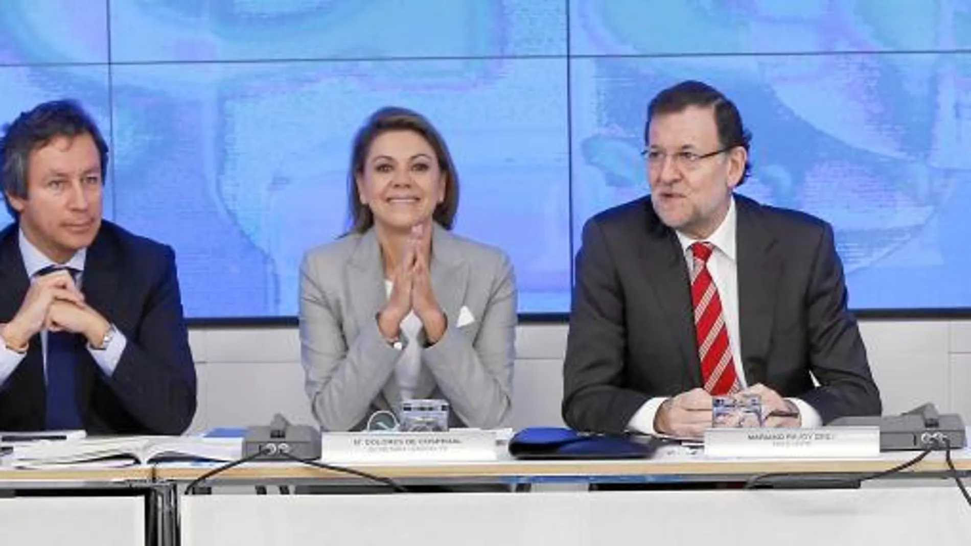 Rajoy presidió ayer la primera reunión del Comité Ejecutivo en 2014 para diseñar la estrategia del partido en año electoral