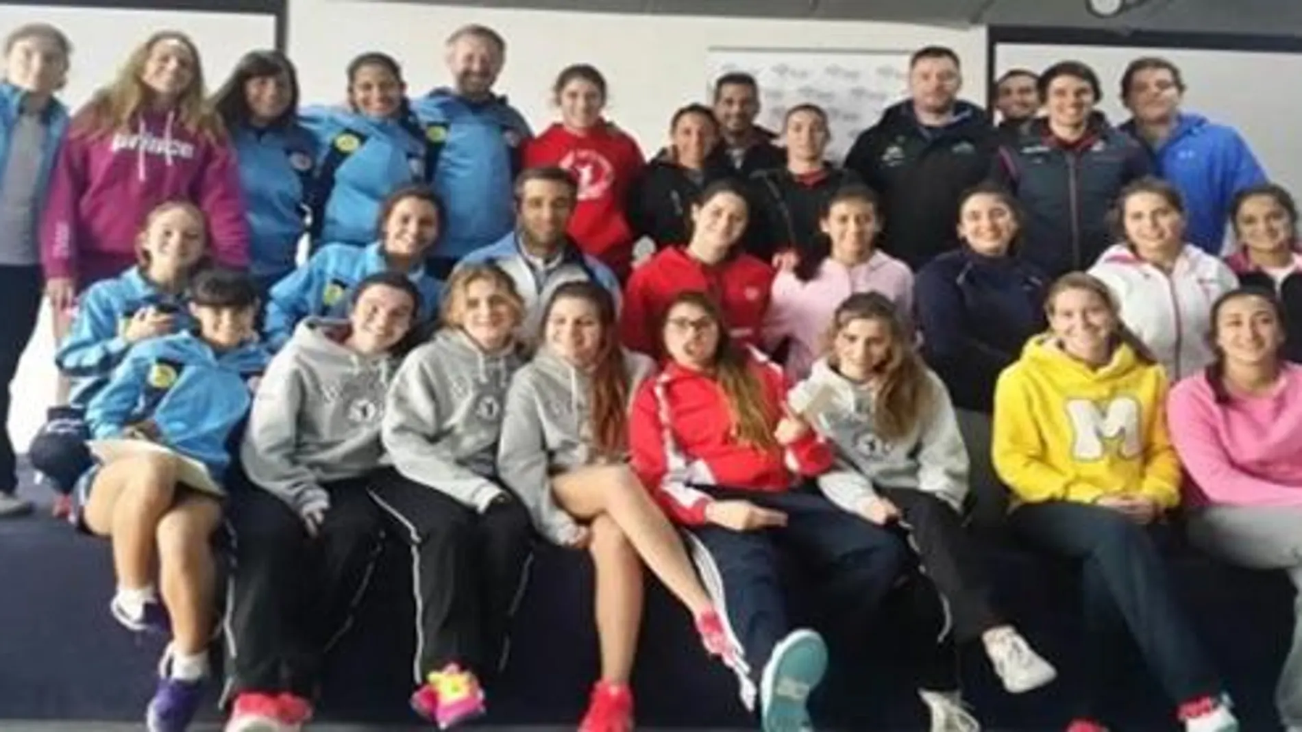 Participantes en la jornada 'Mujer y Pádel'