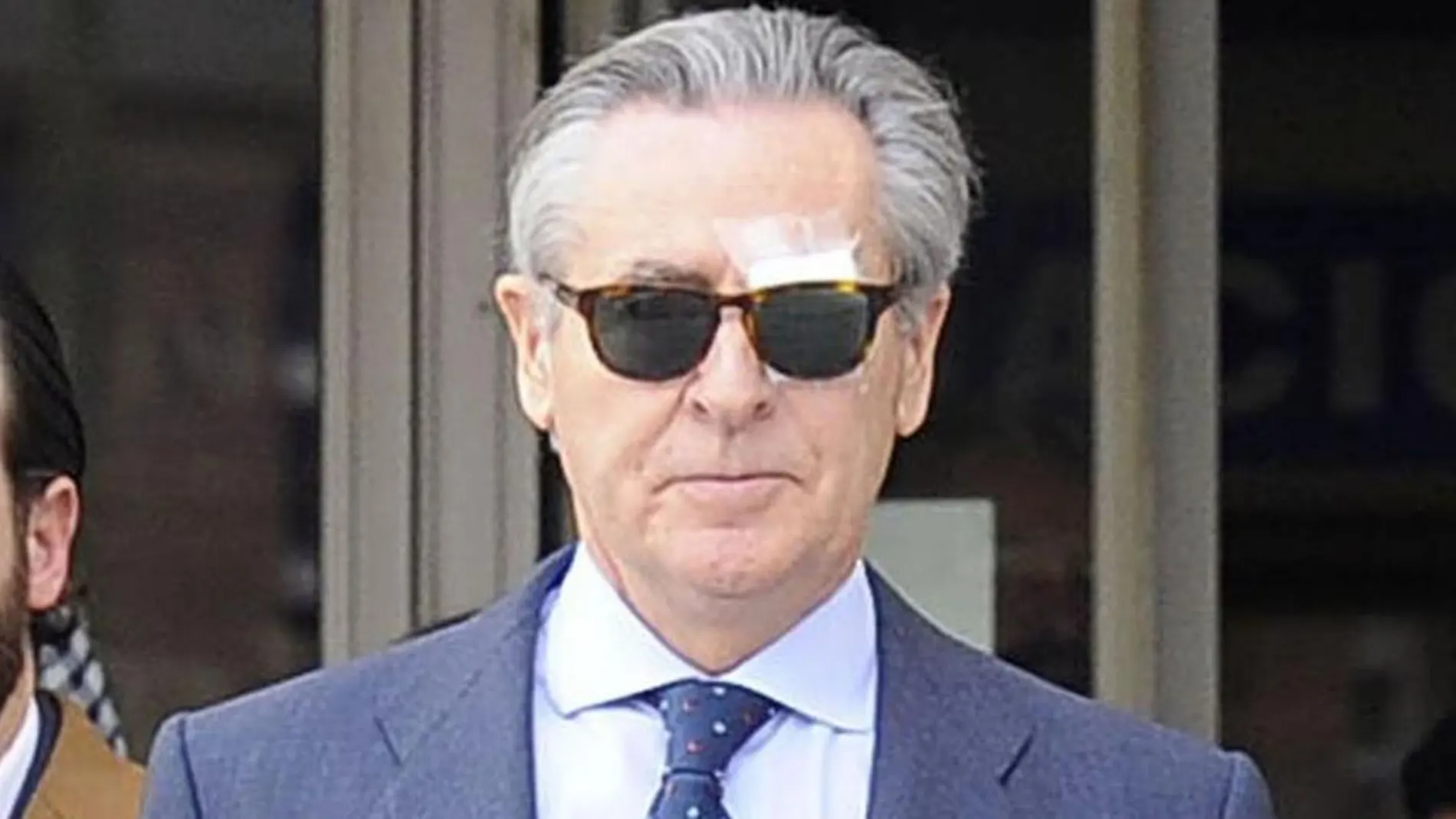El expresidente de Caja Madrid Miguel Blesa tras declarar la pasada semana