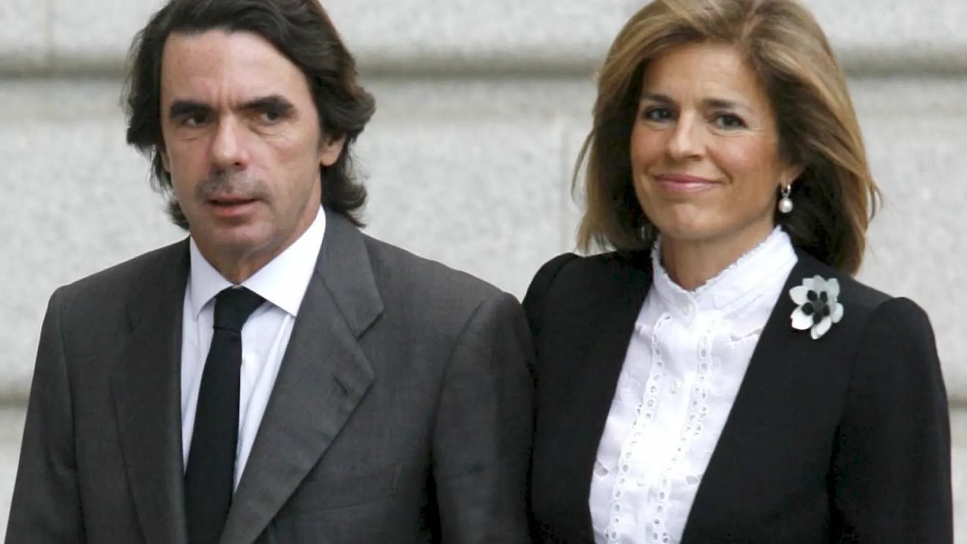 El ex presidente del Gobierno José María Aznar y su esposa, Ana Botella