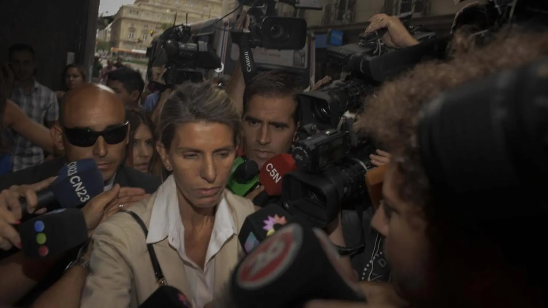 La exmujer de Alberto Nisman, la jueza Sandra Arroyo Salgado, asiste a la sede la Fiscalía el pasado 20 de enero