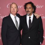 Michael Keaton y Alejandro Gonzalez Iñarritu en la entrega de los International Film Festival Awards el pasado día 3 en Palm Springs.