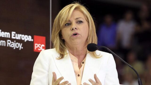 La cabeza de lista del PSOE al Parlamento Europeo, Elena Valenciano