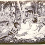 Stevenson, en una de las islas de la Polinesia donde vivió