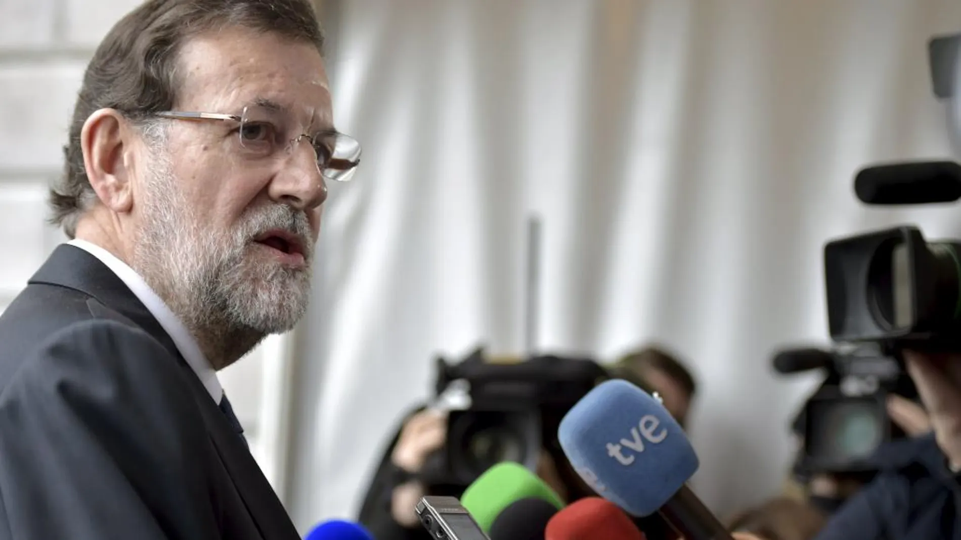 Mariano Rajoy, a su llegada a Bruselas