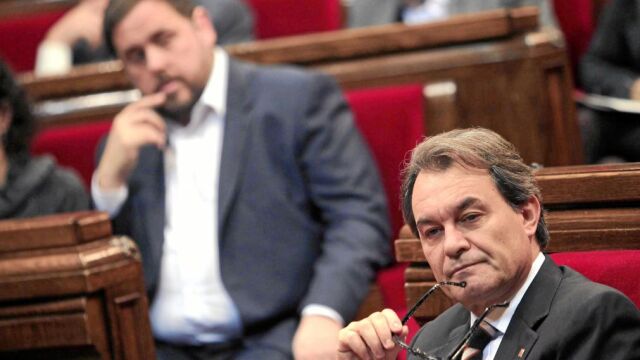 Oriol Junqueras y Artur Mas se reunieron pero no hablaron de la entrada de ERC en el Govern