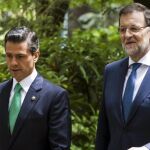 Mariano Rajoy y Enrique Peña Nieto en la rueda de prensa en La Moncloa