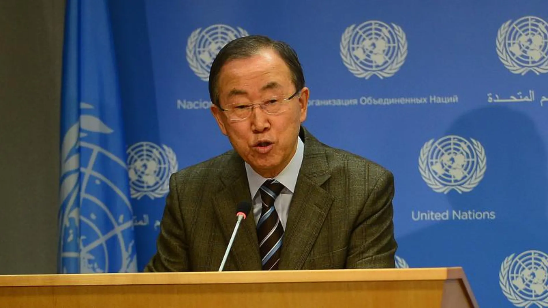 El secretario general de la ONU, Ban Ki-moon