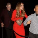 Jennifer Lopez en el 43 cumpleaños de su novio Casper Smart en Julio del 2012. Gtres