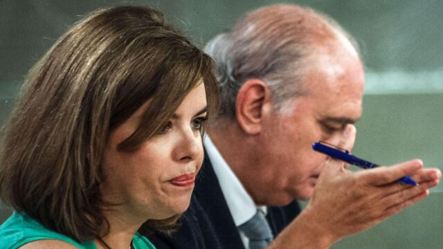 La vicepresidenta del Gobierno, Soraya Sáenz de Santamaría