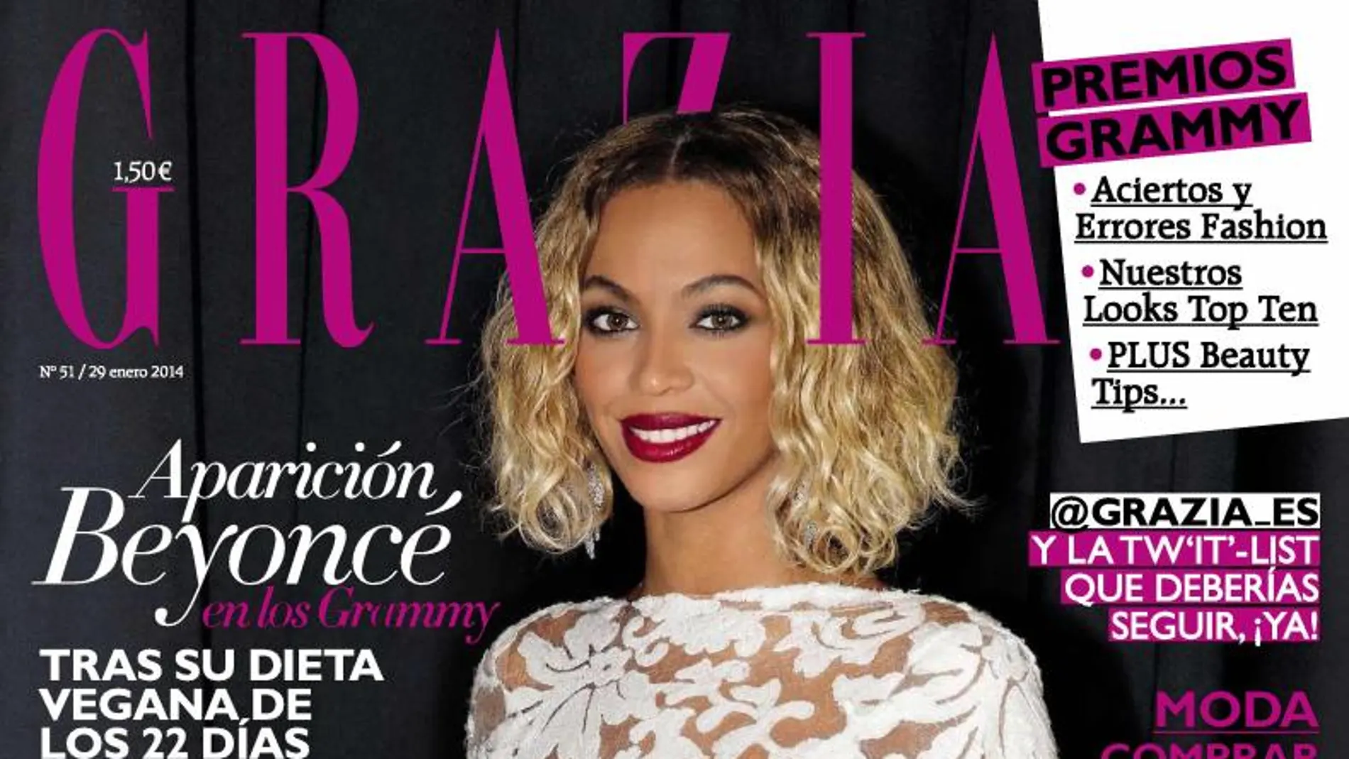 Beyoncé protagoniza la portada del último número de Grazia