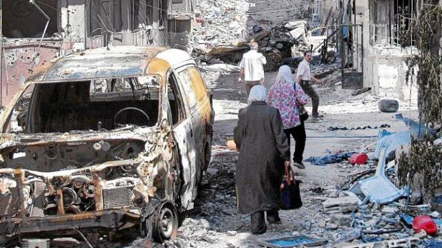 Homs, los cristianos vuelven a las ruinas de lo que fue su barrio
