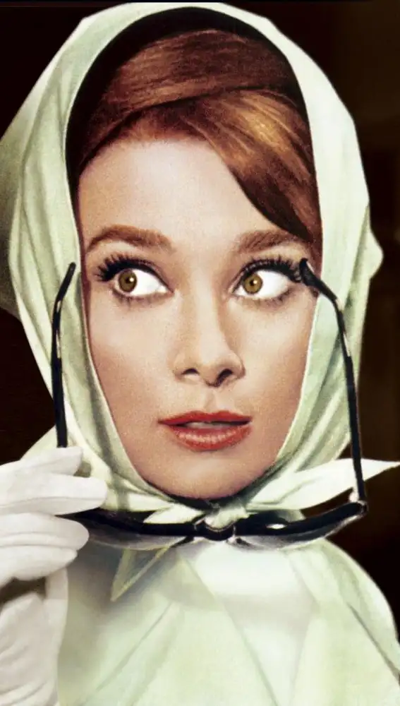 Imagen de Audrey Hepburn en el filme &quot;Charada&quot;.