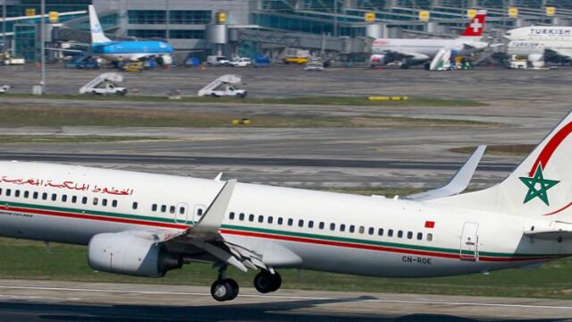 UN avión de la Royal Air Maroc