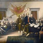 Cuadro de John Trumbull titulado «Declaración de la Independencia»