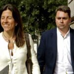 La esposa del diputado de CDC Oriol Pujol, Anna Vidal, a su llegada al Tribunal Superior de Justicia de Cataluña