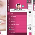 Captura de la aplicación Womenalia