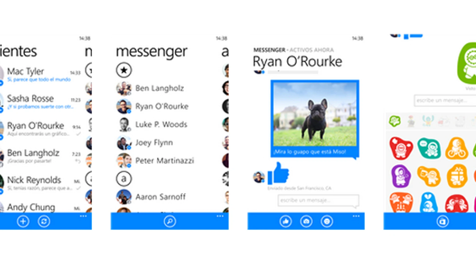 Facebook messenger da el salto a Windows Phone