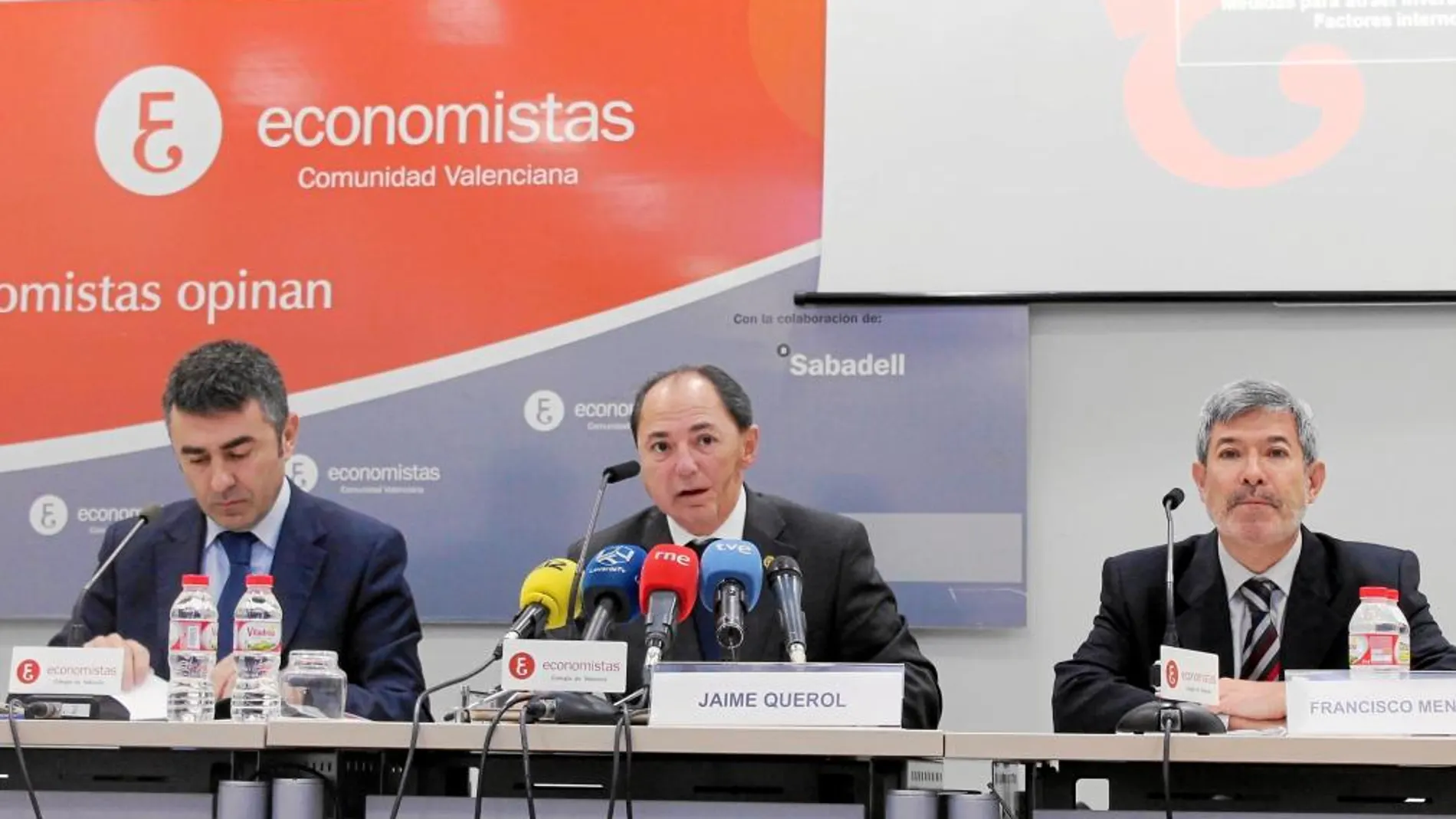 Los presidentes de los Colegios de economistas de Valencia y Castellón