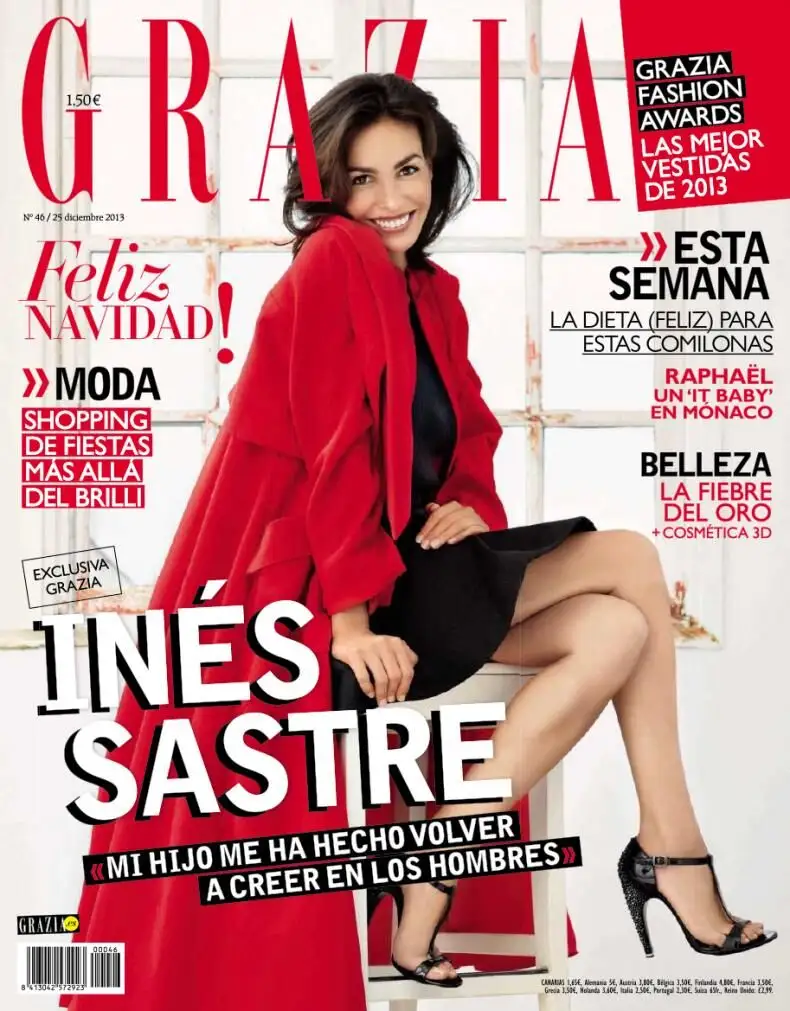 Esta semana Grazia, celebra la navidad con Inés Sastre en portada.