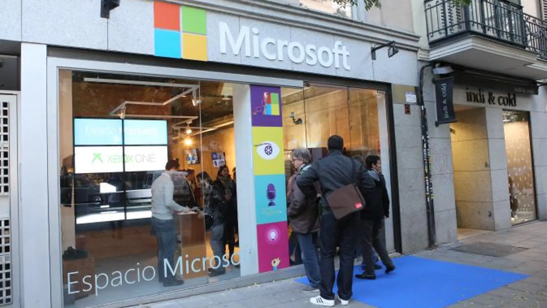 El Espacio Microsoft, ubicado en la calle Fuencarral 140
