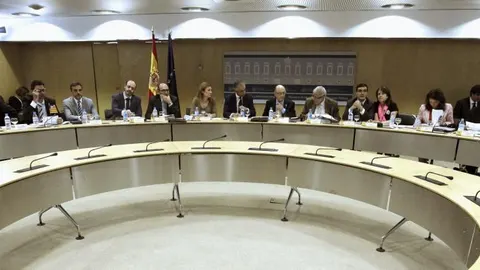 El ministro de Hacienda, Cristóbal Montoro preside la reunión del Consejo de Política Fiscal y Financiera.