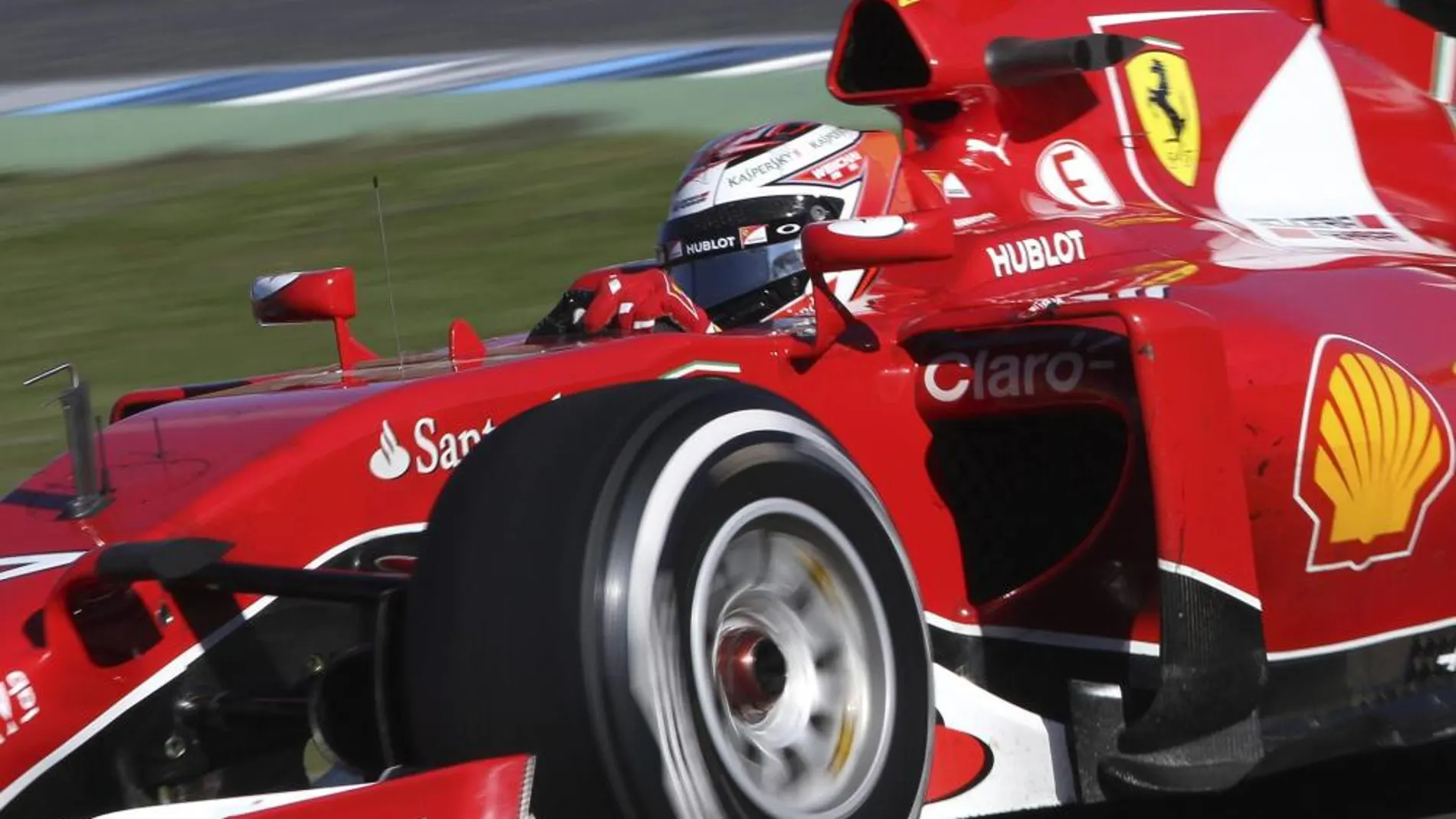 El piloto finlandés de la escudería Ferrari, Kimi Raikkonen