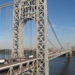 Imagen del puente George Washington sobre el río Hudson