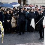 El Papa, en la plaza de España de Roma