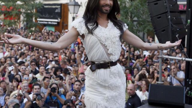 Conchita Wurst, protagonista absoluta del Orgullo.