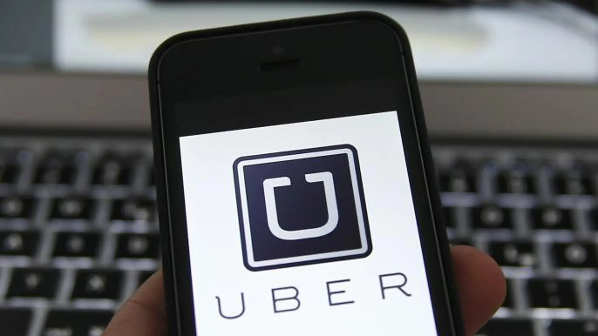 Aplicación de Uber en un smartphone