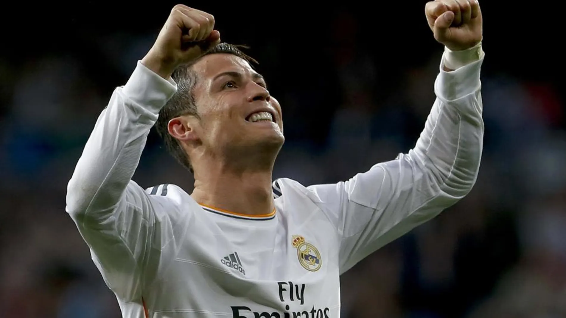 Ronaldo festejando su tanto ante el Levante.