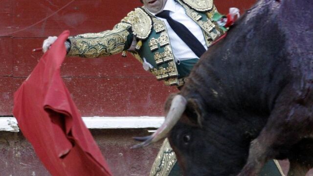 Padilla torea de rodillas la pasada Feria de Fallas
