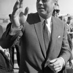 Kennedy, a su llegada al aeropuerto de Dallas el 22 de noviembre de 1963