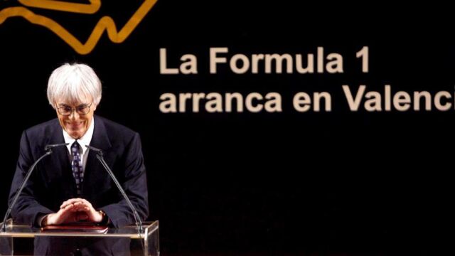 Bernnie Ecclestone en Valencia en 2007
