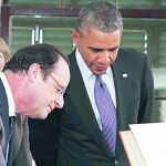 Hollande y Obama visitan, ayer en Virginia, la residencia de Jefferson